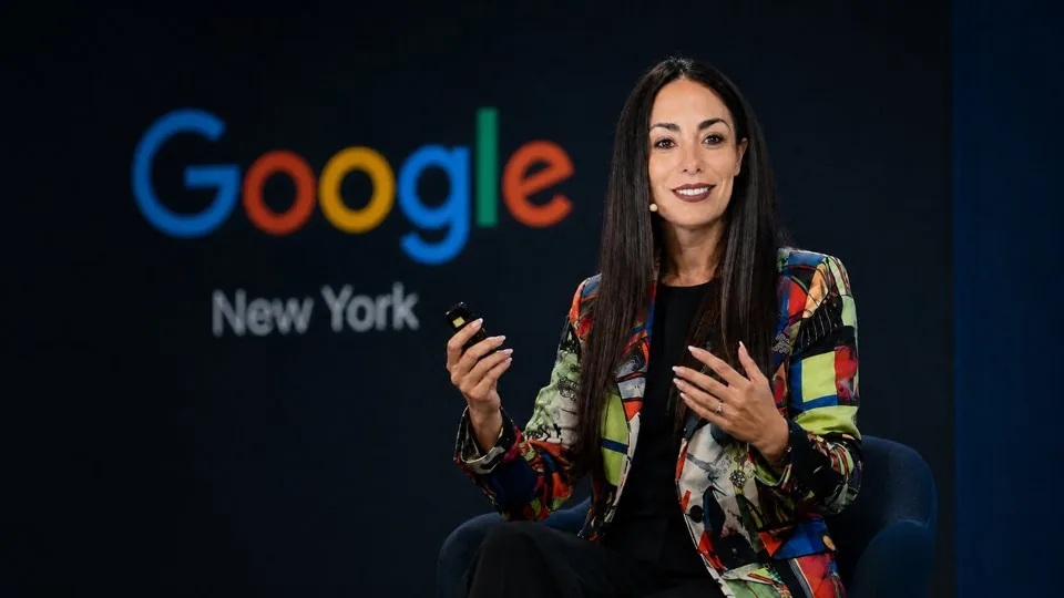 Olia Stasiuk speaking at Google New York